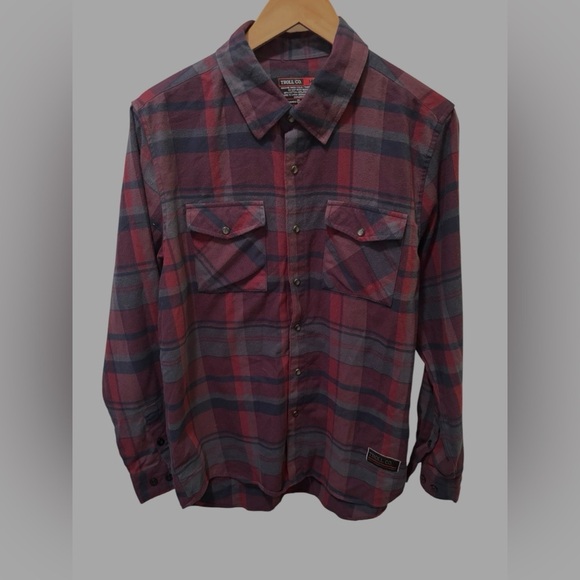 Troll Co Ridge Flannel Shirt Sz M Pearl Snap
Dirty Hands Clean Money Cotton - Picture 1 of 5